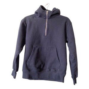 Aritzia TNA Womens Long Sleeve Ribbed Hem Cozy Fleece Boyfriend Hoodie Small